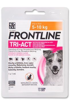 Frontline Tri-Act pro psy Spot-on S (5-10 kg) 1 pip