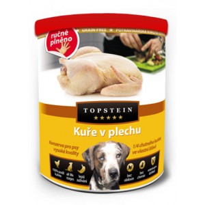 Topstein konzerva pes Kuře v plechu 800g