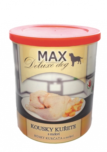 MAX deluxe kousky kuřete s mrkví 800g