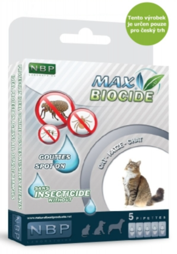 Max Biocide Spot-on Cat repelentní kapsle, kočka 5 x 1 ml !CZ!