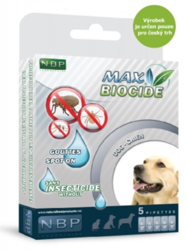 Max Biocide Spot-on Dog repelentní kapsle, pes 5 x 1 ml !CZ!