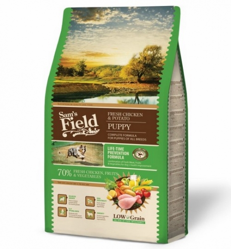 Sams Field Puppy Chicken & Potato, superprémiové granule 2,5