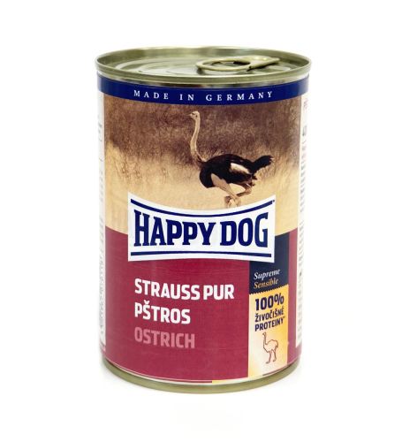 Happy Dog Strauß Pur - pštrosí 400 g