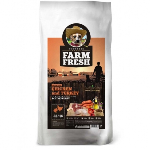 Topstein Farm Fresh Chicken & Turkey Active Puppy 2 kg