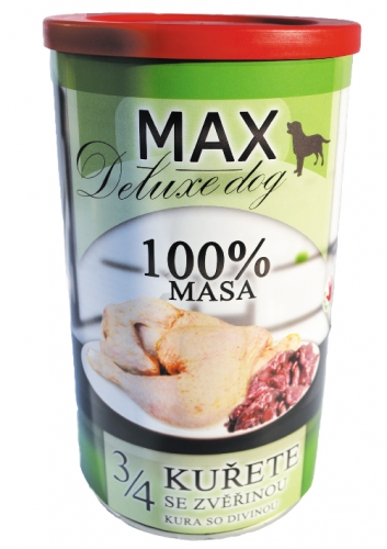 MAX deluxe 3/4 kuřete se zvěřinou 1200g